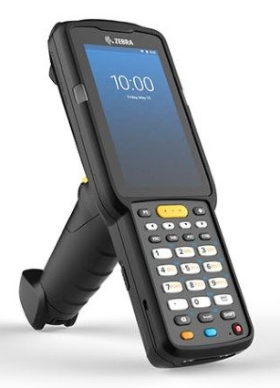A Zebra handheld barcode scanner