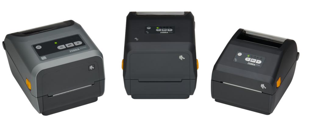 Three Zebra printers