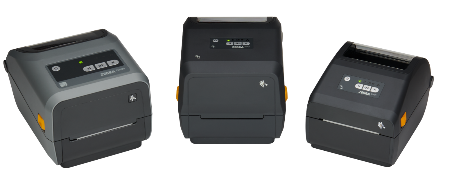 Three Zebra printers