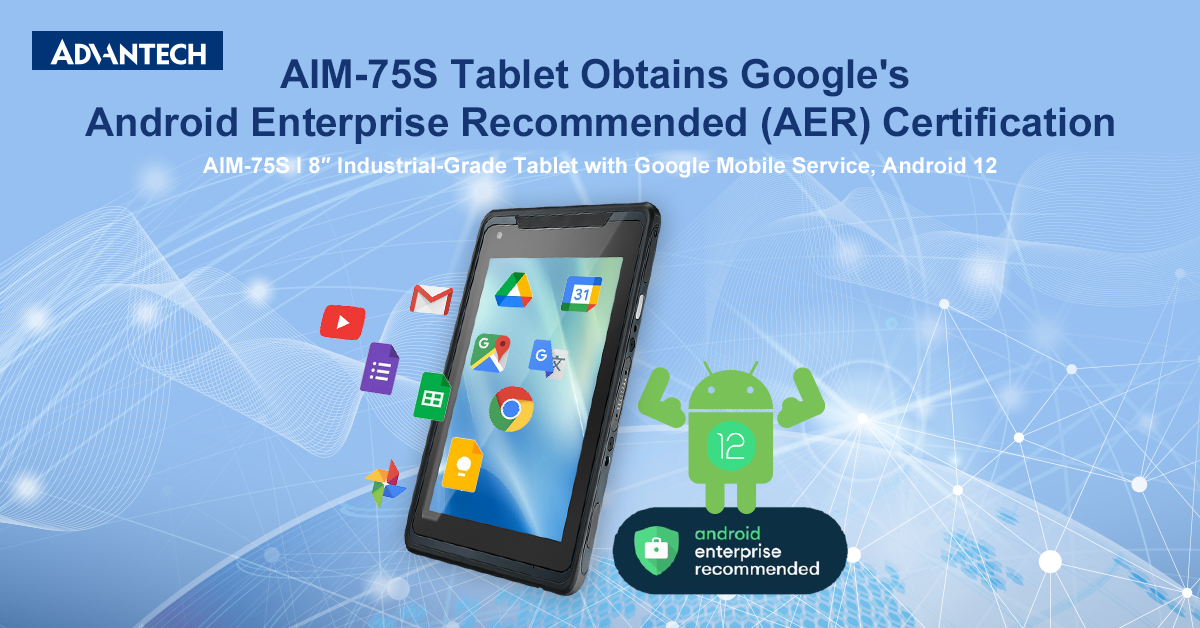 A graphic of a Android AIM-7S Tablet