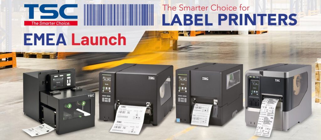 A banner showing TSC Printronix Printers and the words 'The smarter choice for label printers'