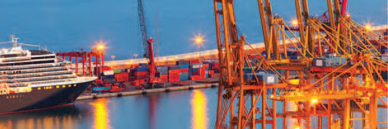 A shipping port