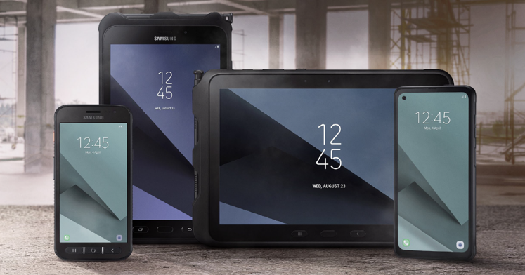 A range of Samsung mobile computers and tablets