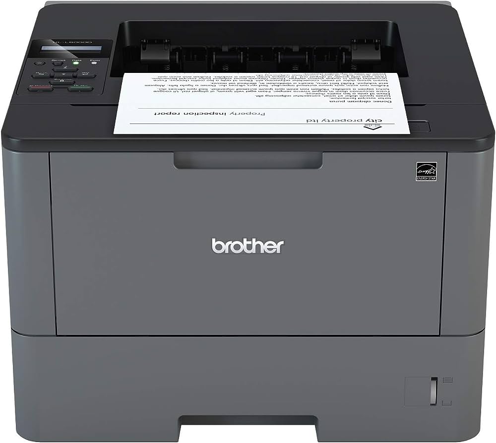 A desktop Brother printer