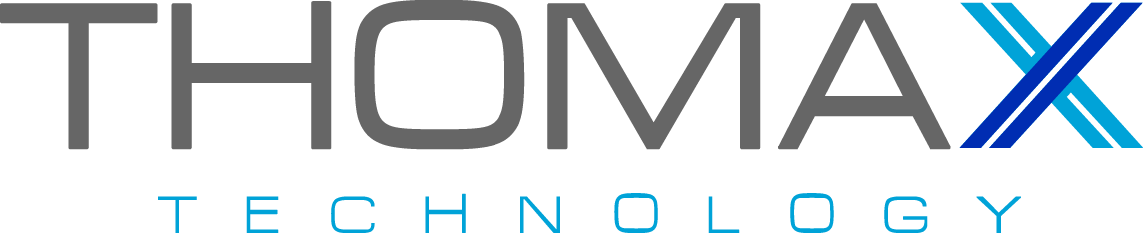 The logo for Thomax